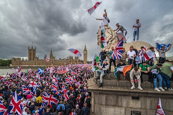 Le rassemblement «Unite the Kingdom» dans le centre de Londres le 13 septembre.