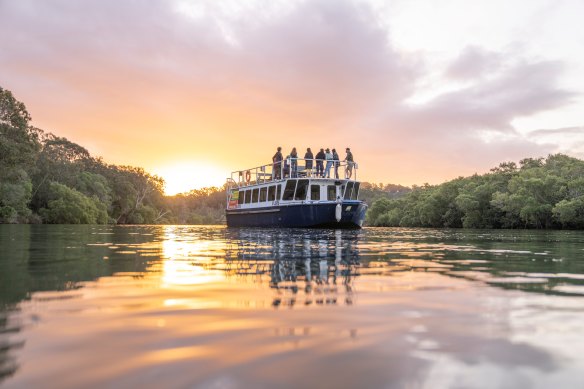 How’s the serenity? A sunset cruise on the Brunswick River.