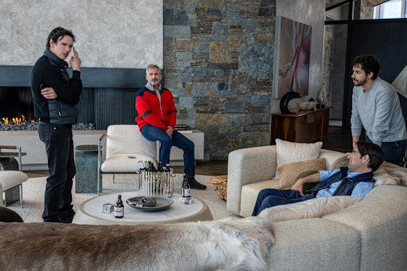 Mountainhead stars Steve Carell, Jason Schwartzman, Cory Michael Smith and Ramy Youssef as four billionaire friends who get together against the backdrop of a rolling international crisis.