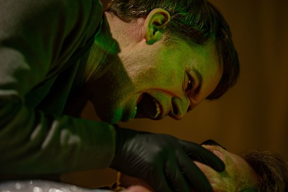 Hall is up to their old tricks as Dexter in Dexter: The resurrection.