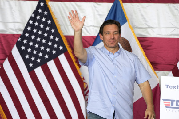 Republican presidential candidate, Florida Governor Ron DeSantis, on Saturday, July 15, in Ankeny, Iowa.