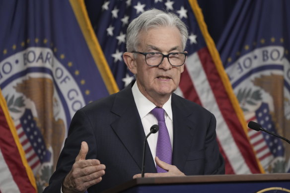 Federal Reserve chairman Jerome Powell says officials will proceed carefully with interest rate rises.