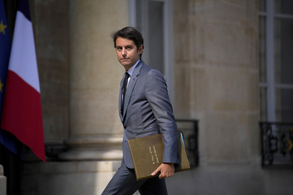 French Education Minister Gabriel Attal.