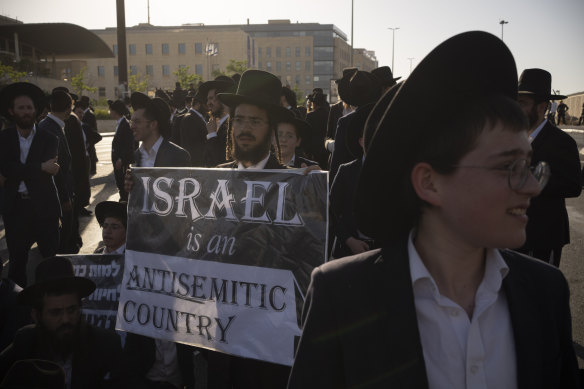 Israel’s Supreme Court is hearing the cases against the military enlistment exemptions of ultra-Orthodox Jewish men as the Israeli military’s manpower has been strained by the nearly eight-month-long war against Hamas in Gaza.