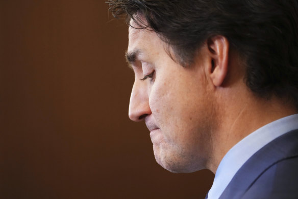 Canadian Prime Minister Justin Trudeau apologises.