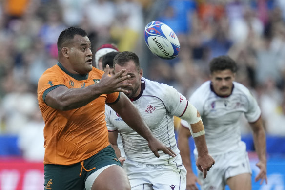 Taniela Tupou popped a pass that would have done Mark Ella proud to set up Ben Donaldson for a try.