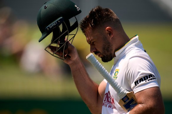Aiden Markram needs more support with the willow from his teammates.