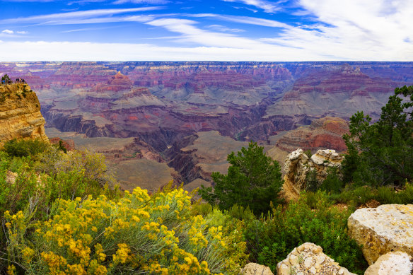 South Rim is the most popular place to view the Grand Canyon.