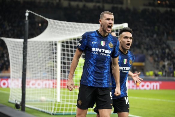 Edin Dzeko also doubled down for Inter Milan.