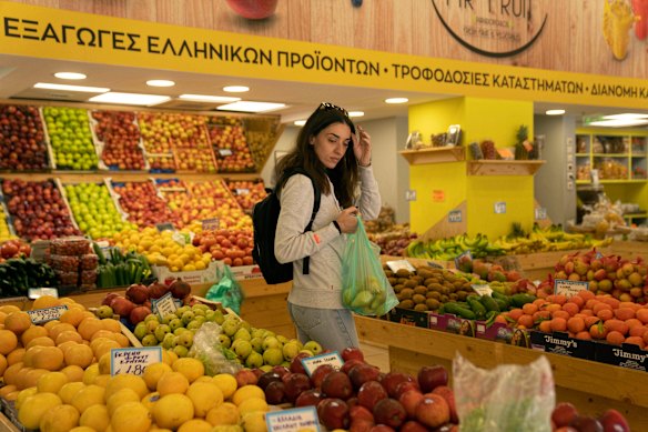 Personal trainer Antonia Kalantzi, 38, says she needs to decide what to give up when paying for basic groceries. 