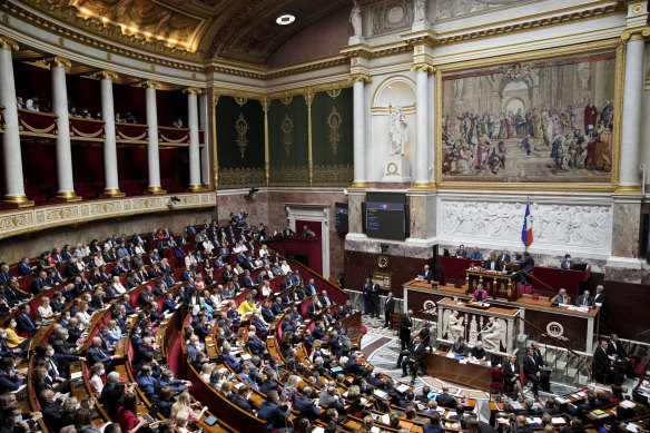 France’s lower house has passed a bill to enshrine abortion rights in the country’s constitution, the first step in a lengthy and uncertain legislative battle prompted by the rollback of abortion rights in the United States.