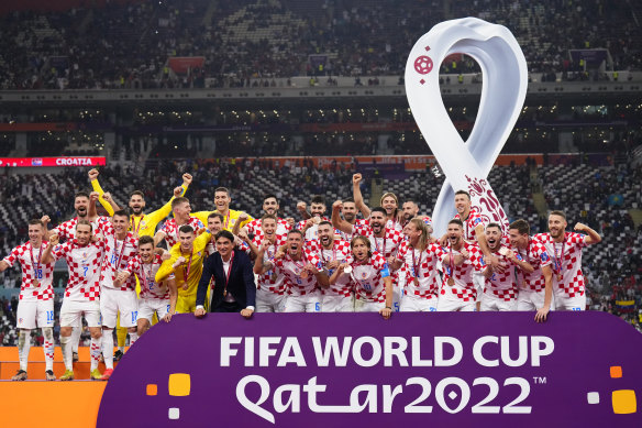 It is the second time Croatia has taken third place at the World Cup.