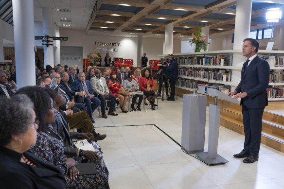 Dutch Prime Minister Mark Rutte made the apology at the National Archives in The Hague.
