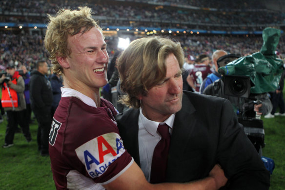 Together again: Des Hasler could soon be reunited with Daly Cherry-Evans at Manly.