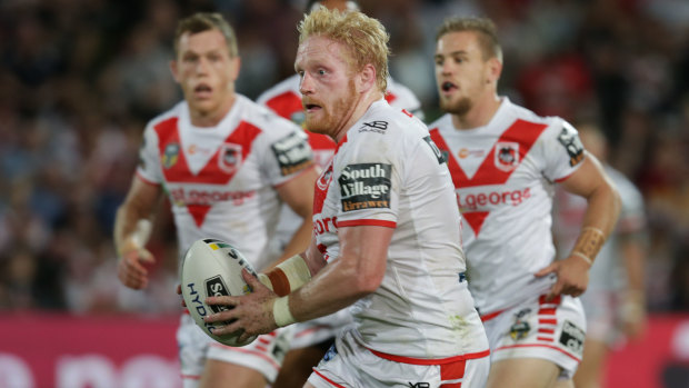 Cracking start: James Graham and the Dragons were firing on all cylinders in round one.