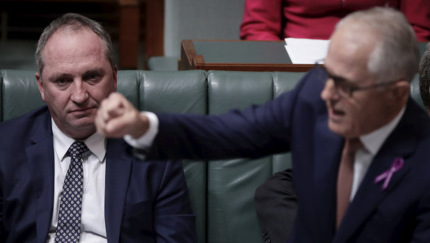 Deputy Prime Minister Barnaby Joyce and Prime Minister Malcolm Turnbull