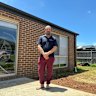 Massimiliano Balbiani at his home in Saltbush Crescent, Brookfield, where the remains of a toddler were found this week.