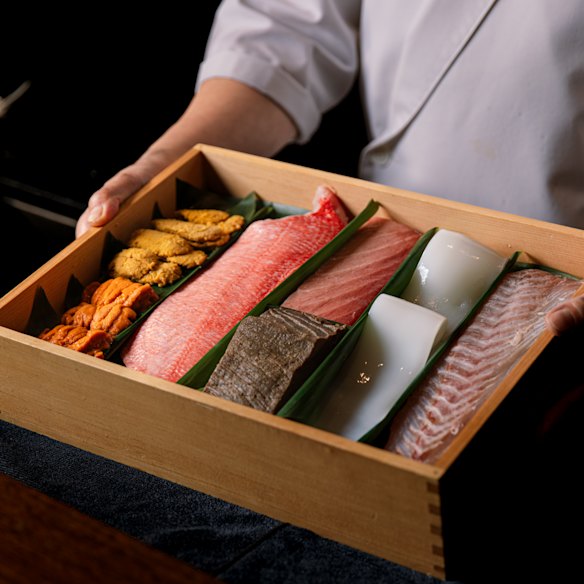 A selection of premium seafood at Omakase at Prefecture 48.