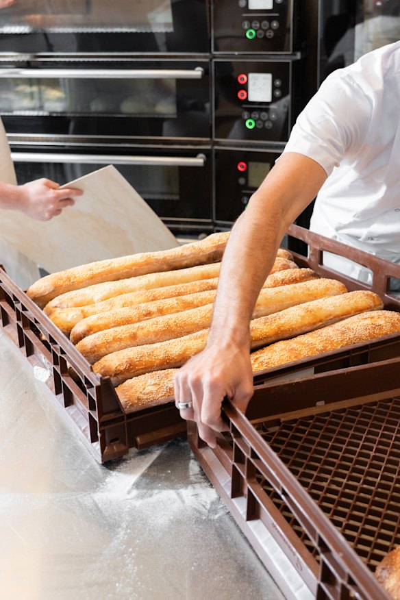 Freshly baked bread.