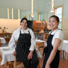 Best new restaurant nominees for the Good Food Guide - (left to right) Julieanne Blum and Stephannie Liu, chefs at Julie Restaurant, Abbotsford Convent.