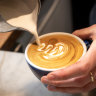 A magic coffee at a Melbourne cafe.
