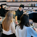 Chef Yu Orita passing one of eight rounds of sushi to Nidaime’s diners.