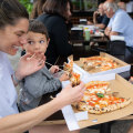 Customers enjoying the Neapolitan-style pizza at Tutto Vero in Oatley.