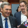 Fred Hollows Foundation chairman and former Victorian premier John Brumby at a charity event in London.