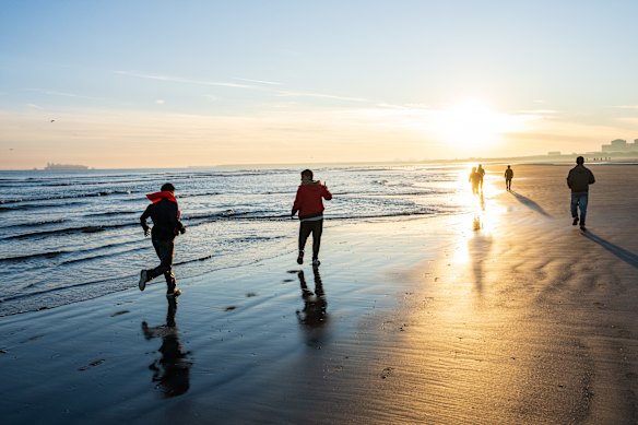 A game of cat and mouse unfolds on France’s beaches as migrants attempt to evade detection. 
