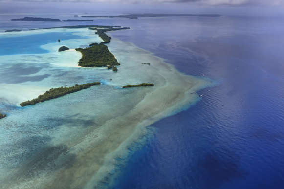 Fiji has 50 times the number of visitors to Palau, Bali 170 times the number.