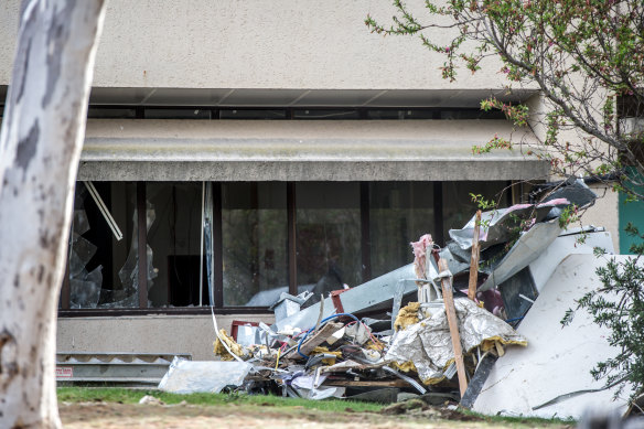 Demolition works begin on the former CSIRO headquarters in Campbell. 