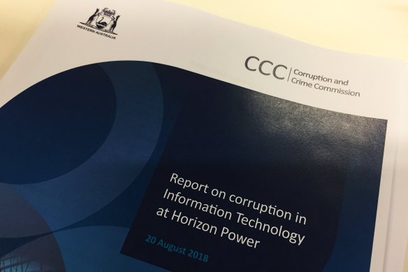 The CCC report on corruption in IT at Horizon Power was tabled in Parliament on Monday.