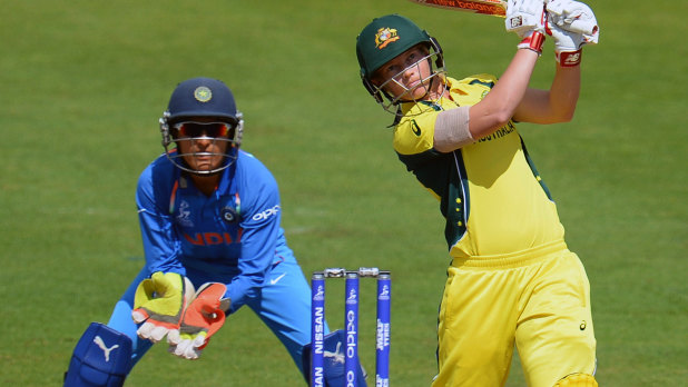 Tough memories: Meg Lanning still thinks about crashing out of the 2017 World Cup against India.