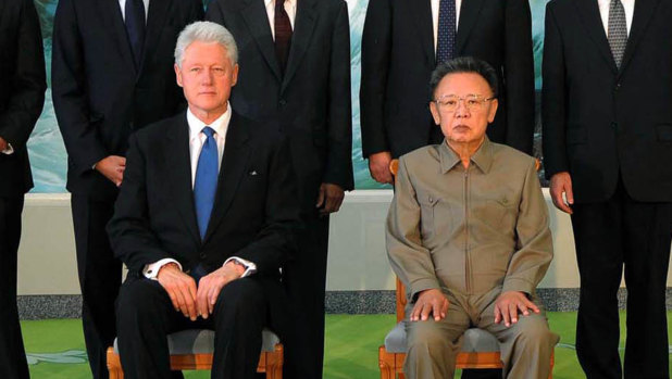 Bill Clinton meets Kim Jong-il in Pyongyang in 2009, the first sitting American president to visit North Korea.