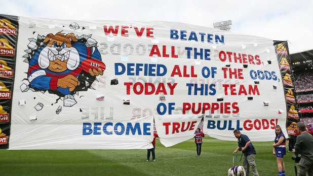 The 2016 grand final was a banner day for the Western Bulldogs.