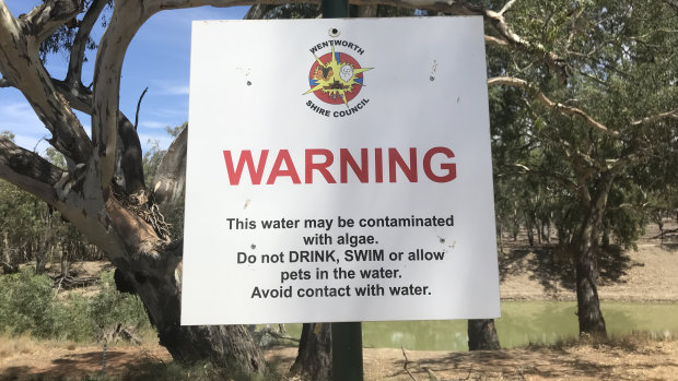 Municipal sign at the old wharf site, Pooncarie, February 2018.