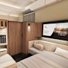 The new Qantas first-class suite planned for its A350 ultra-long range flights.
