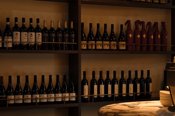 There is also an extensive selection of Italian wines. 