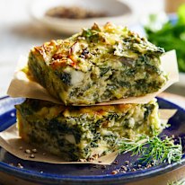 This slice offers a big serve of fabulous fresh herbs.