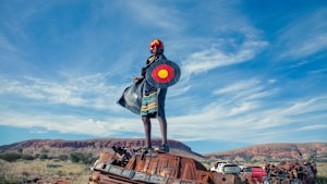 Tony Albert and David Charles Collins’  Warakuna Superheroes #1_2017 features Indigenous boy Kieran Lawson as a proud First Nations caped crusador.