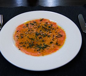 The smoked ocean trout from Buon Riccordo.