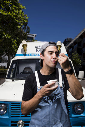 Over the Moo founder Alex Houseman says his ice-cream is full fat, full sugar and full flavour.