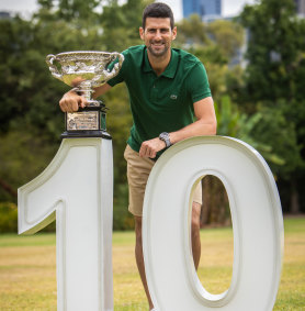 Novak Djokovic is a 10-time Australian Open men’s singles champion.