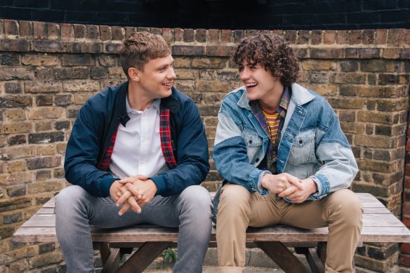 Unlikely mates: Jon Pointing as Danny and Dylan Llewellyn as Jack in <em>Big Boys</em>.