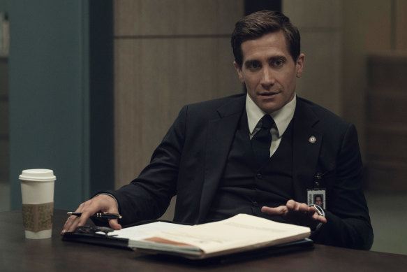 Jake Gyllenhaal as Rusty Sabich in the TV series Presumed Innocent.