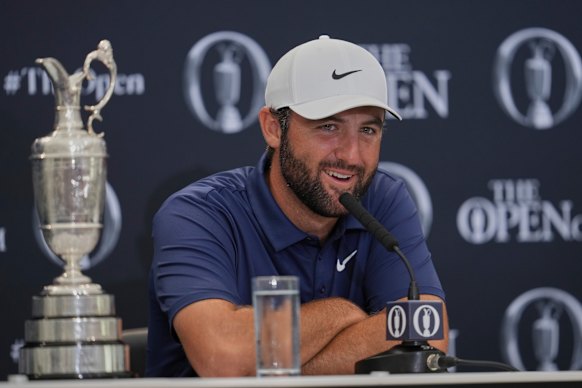 Scottie Scheffler after winning the British Open.