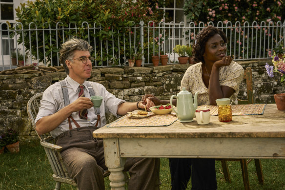 James Lance as Uncle Quentin and Ann Akinjirin as Aunt Fanny in The Famous Five.