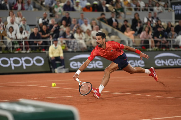 Novak Djokovic started slowly against Marton Fucsovics but was soon back to his imperious best.