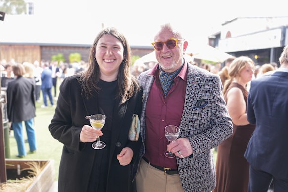 Phoebe Grant from Bistra and Michael Ryan from Provenance at the 46th Age Good Food Guide awards.