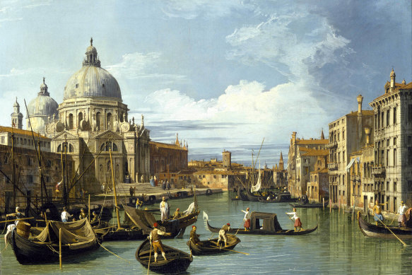 Canaletto’s painting The Entrance to the Grand Canal, Venice, shows the view from Agata della Pieta’s orphanage.
